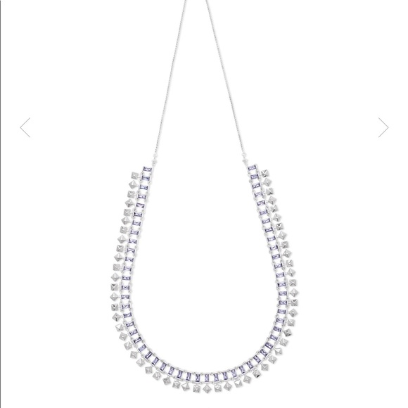 KENDRA SCOTT “Oscar” Lilac Choker Necklace - Picture 3 of 4